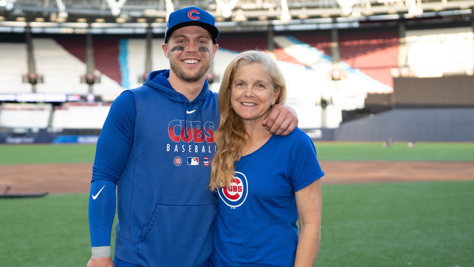 Nico Hoerner with mom, Keila Diehl