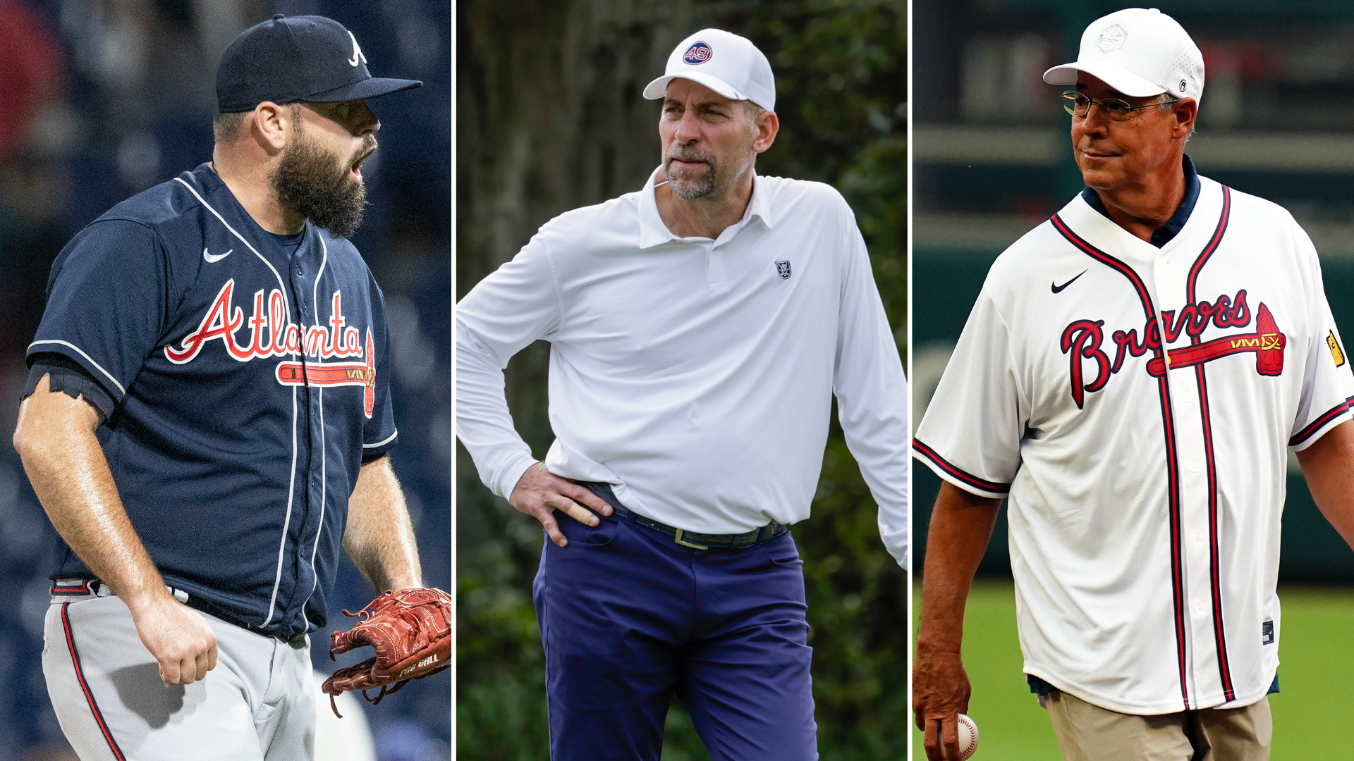 Jackson Stephens, John Smoltz and Greg Maddux