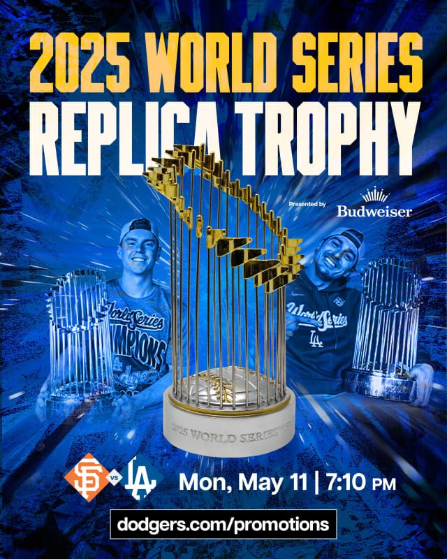 2025 World Series replica trophy giveaway promotion