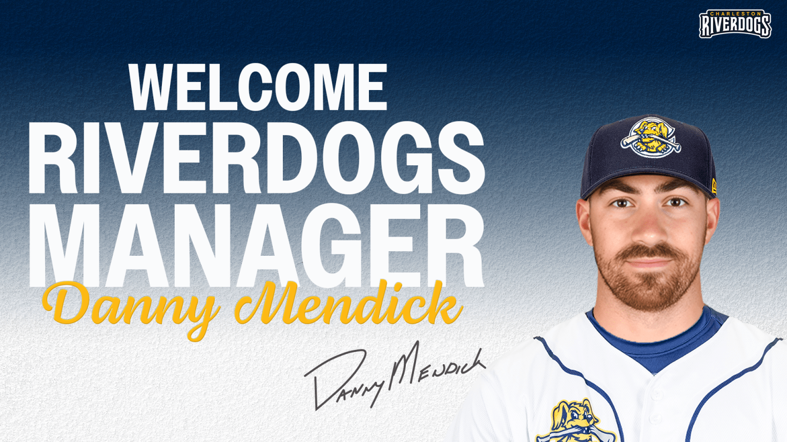 Danny Mendick RiverDogs manager graphic