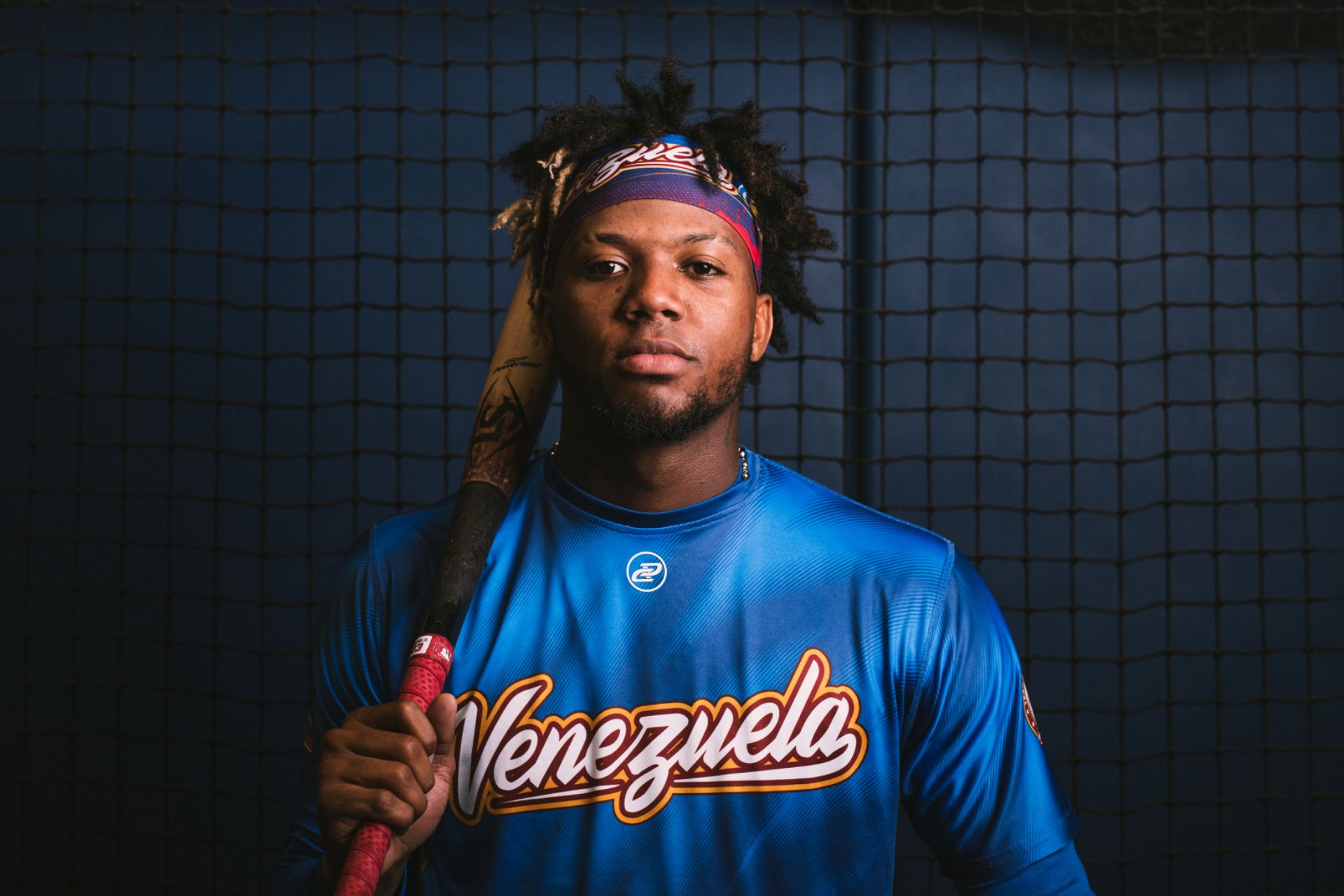 Ronald Acuña Jr. poses. 