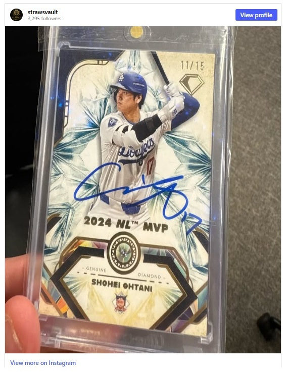 2025 Topps Diamond Icons Shohei Ohtani card