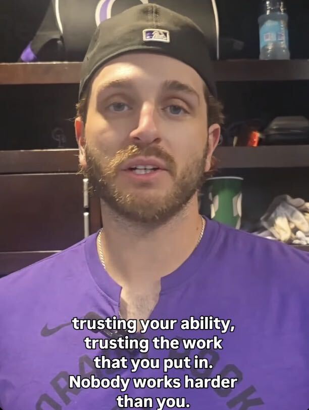 Connor Norby discussing his offense