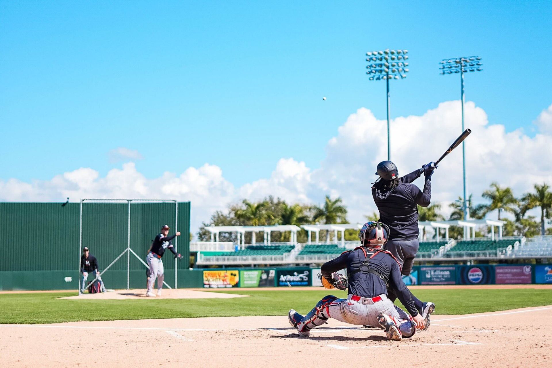 Twins batting practice 