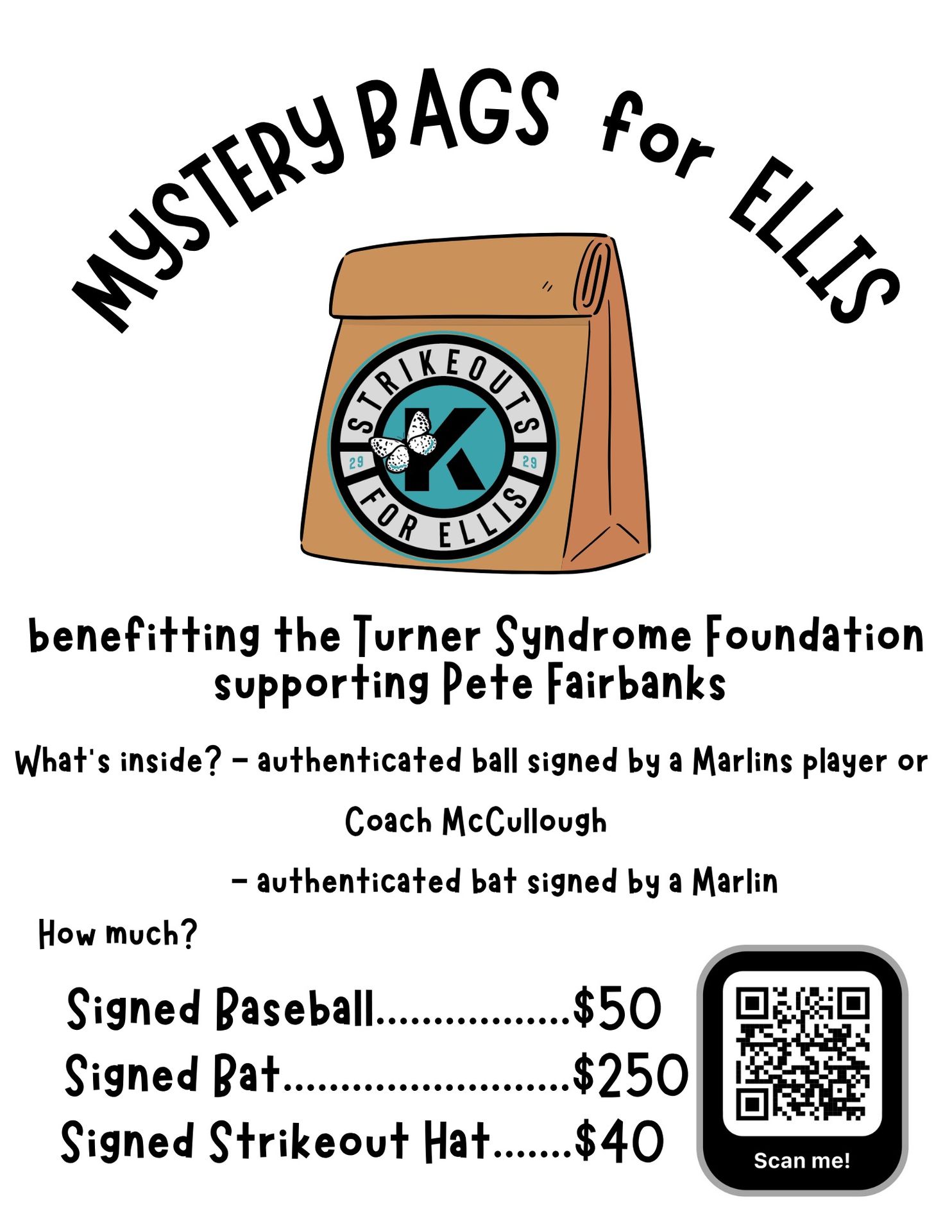 Mystery Bags for Ellis benefitting the Turner Syndrome Foundation