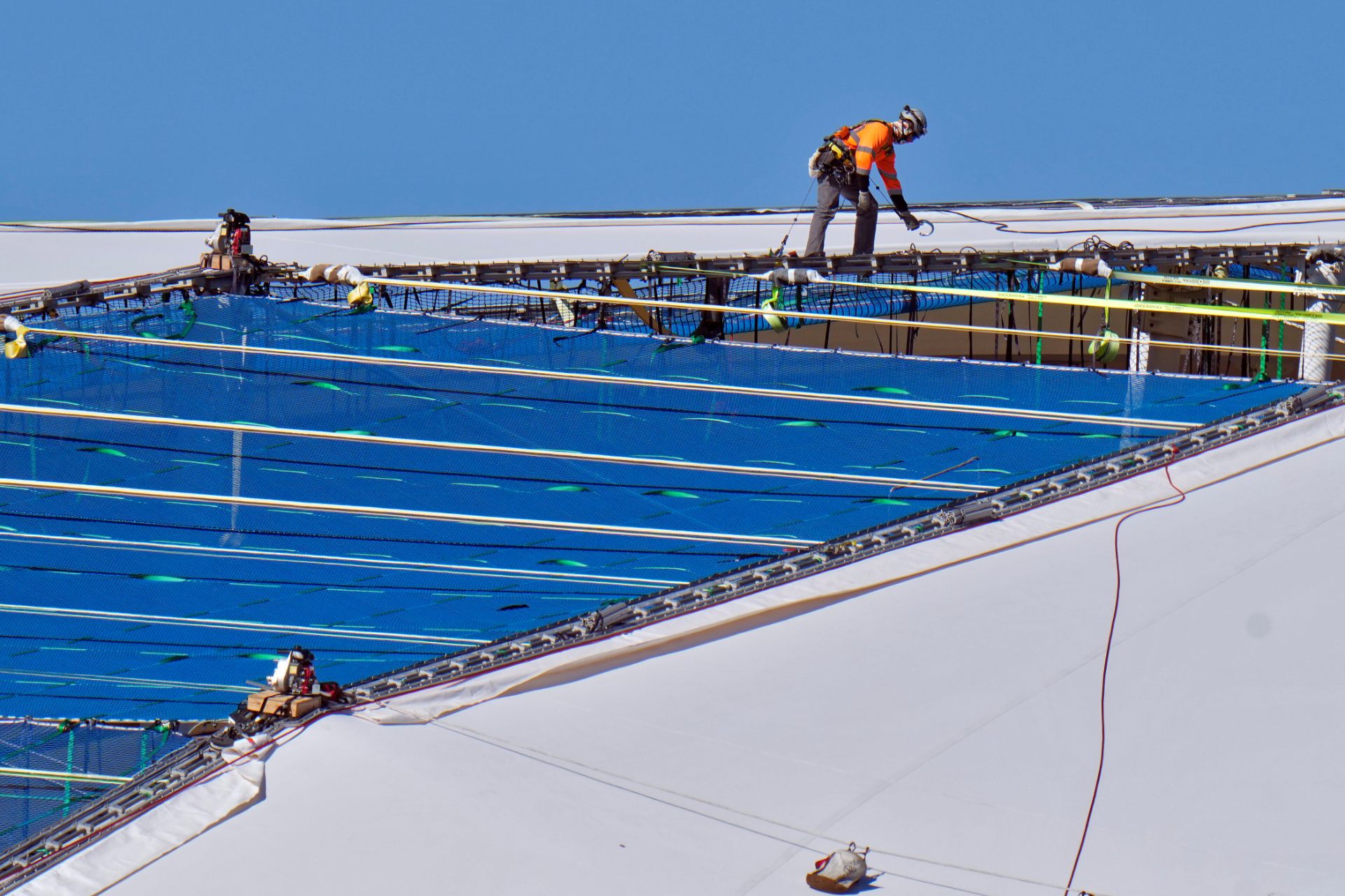 Tropicana Field roof repair