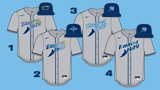 Rays road uniform voting