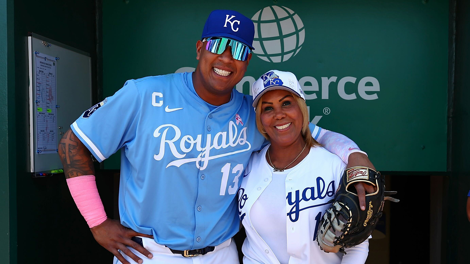 Salvador Perez and mom, Yilda Diaz