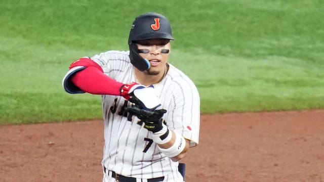 Watch Teruaki Sato's RBI double against Venezuela at this spring's World Baseball Classic. Click image to view. 