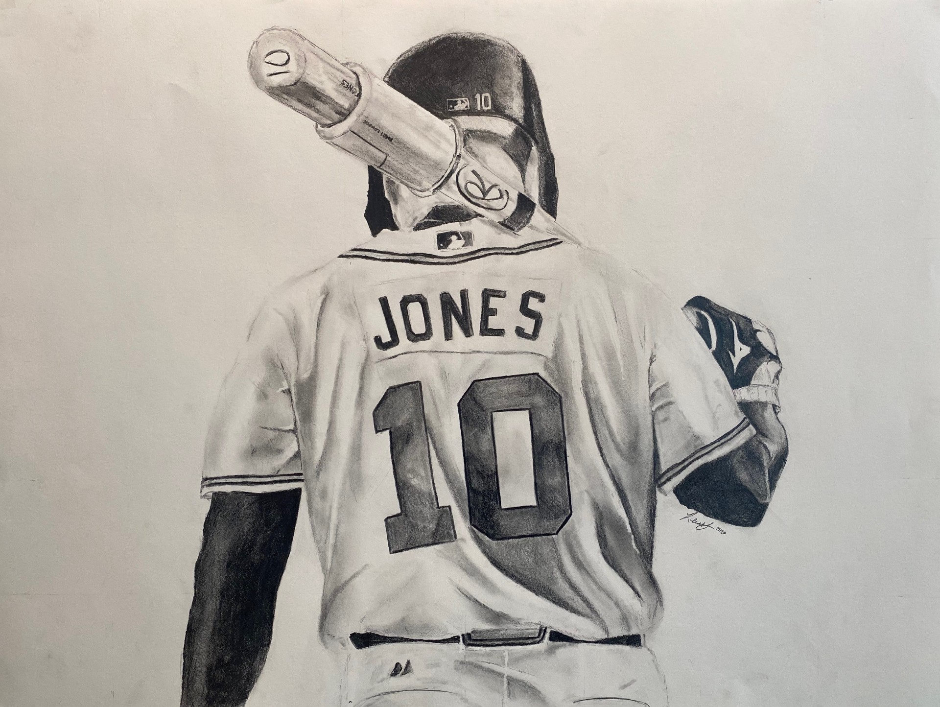 Rhett Lowder's drawing of Chipper Jones