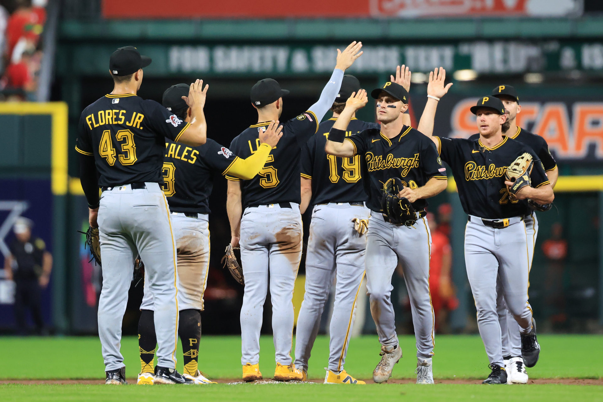 Pirates celebrate victory
