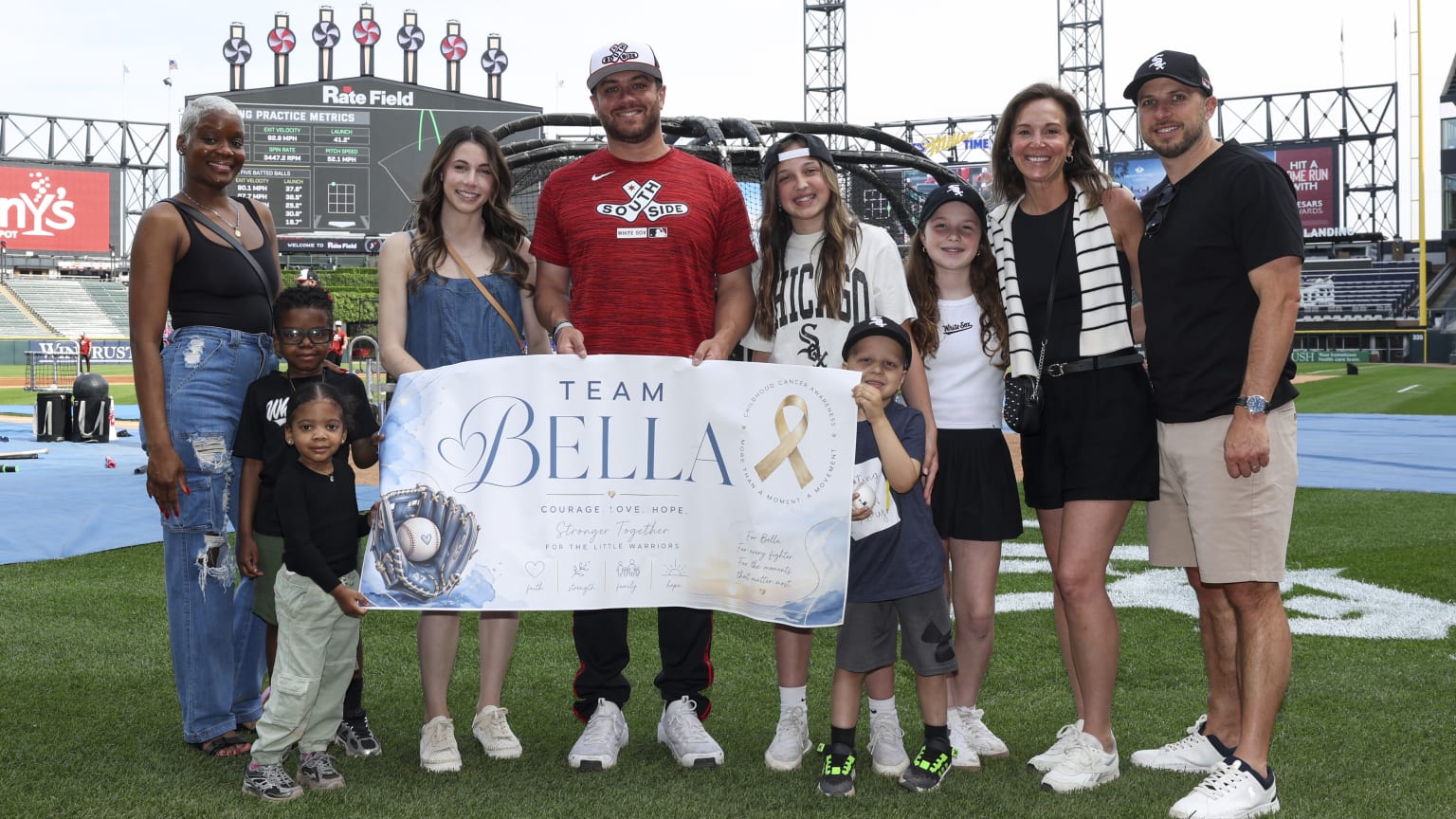 Anthony Kay with patients from Lurie Children's Hospital