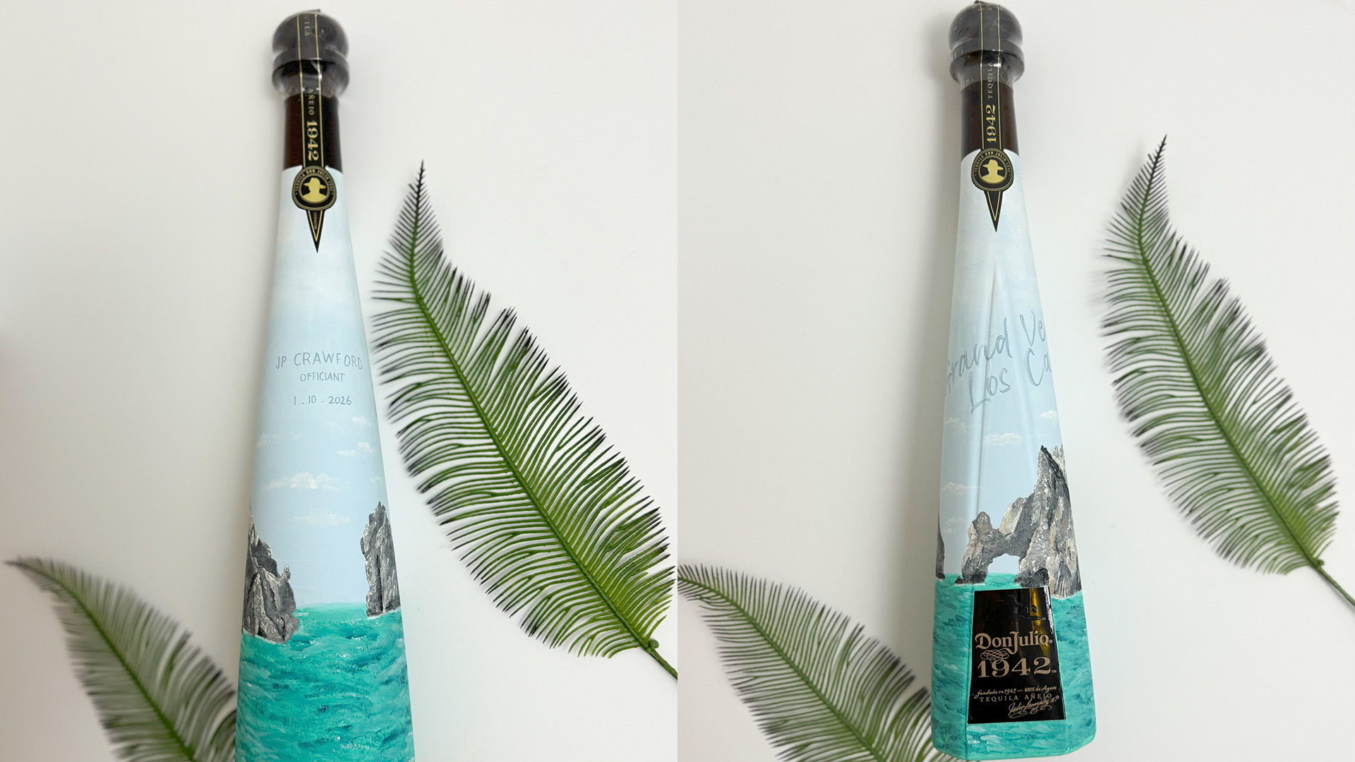 J.P. Crawford's custom bottle of Don Julio 1942