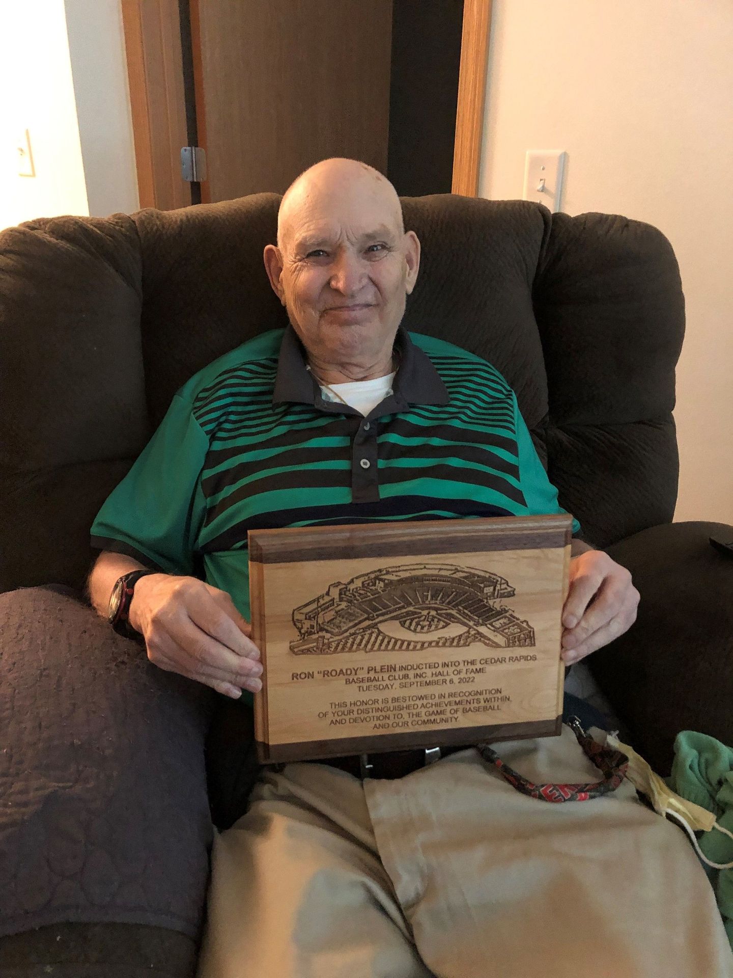 Roady's HOF plaque