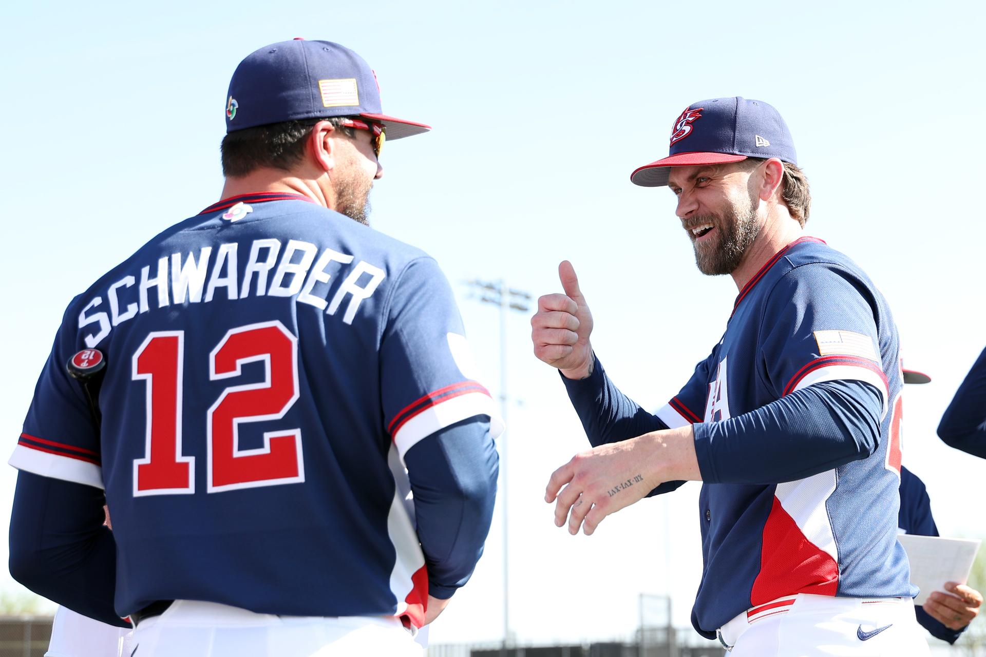 Kyle Schwarber and Bryce Harper