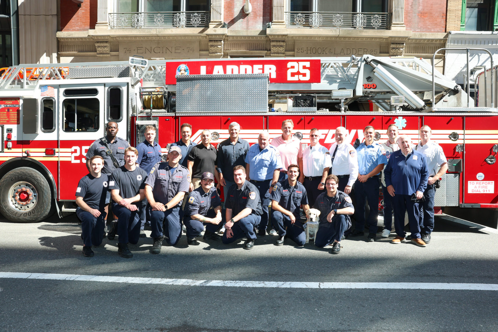 Ladder 25 firefighters