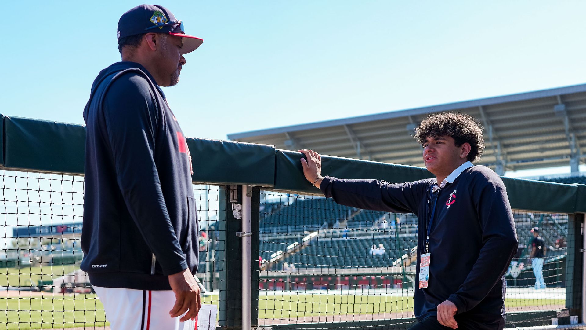 Johan Santana and his son, Johan Jr.