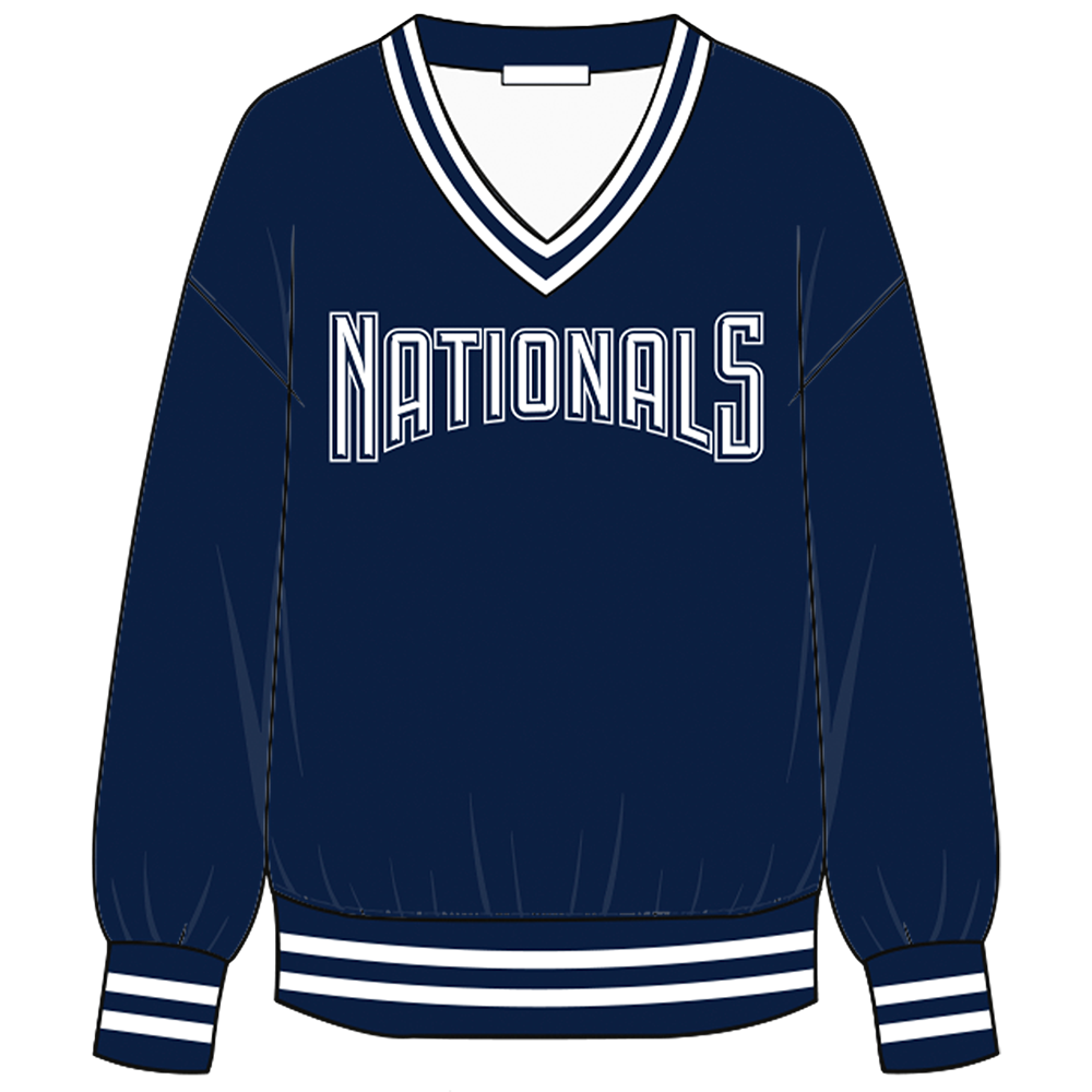 Nationals vintage batting practice pullover