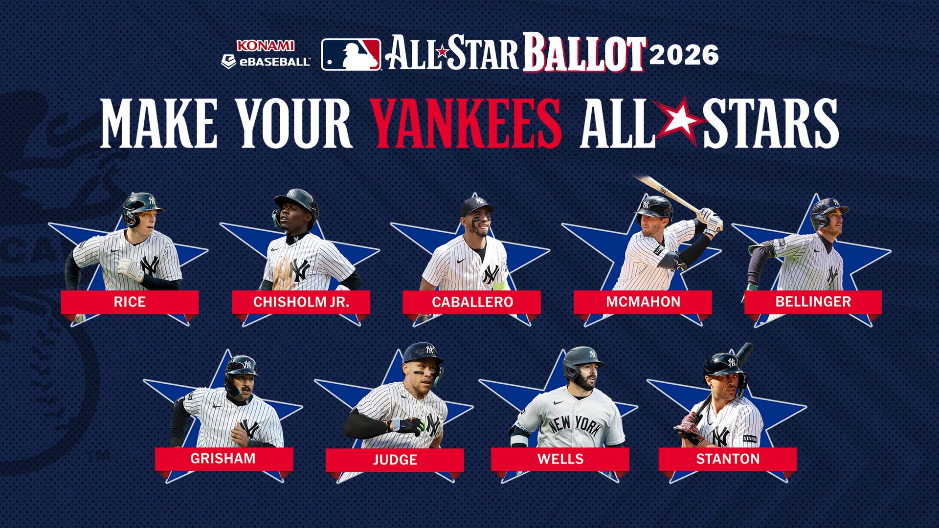 Yankees' 2026 All-Star Game ballot