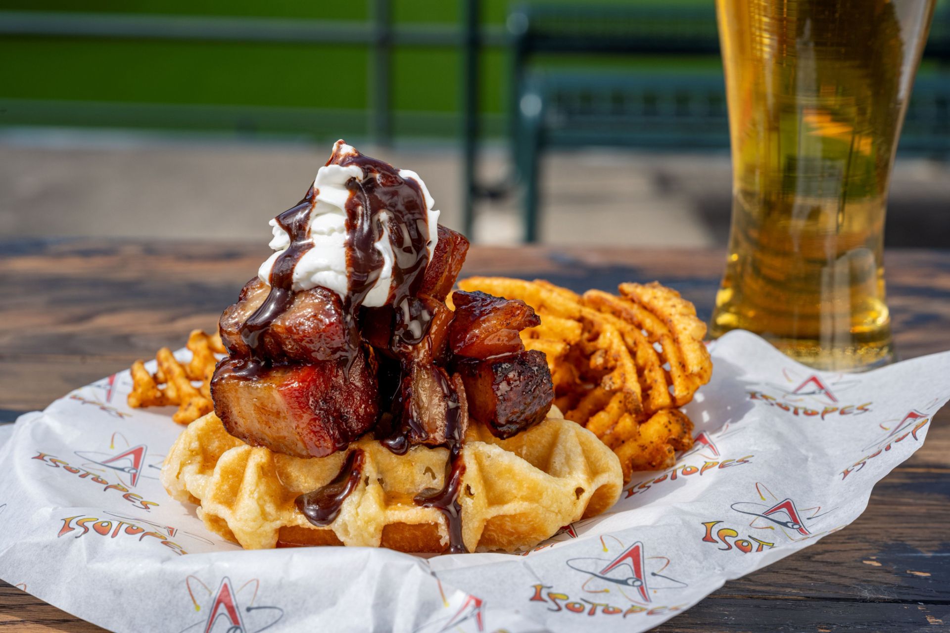 Piggy Waffle Sandwich