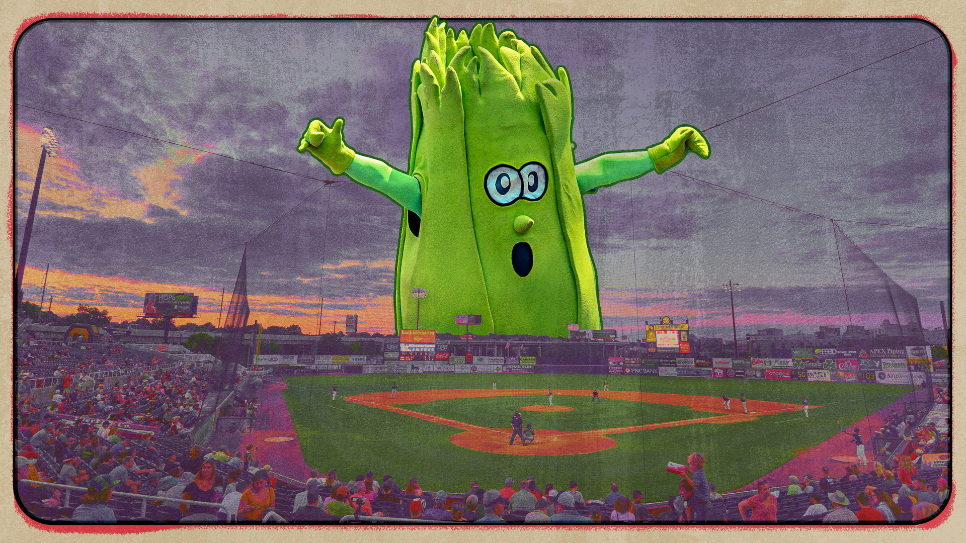 Mr. Celery looms over Wilmington