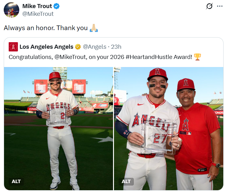 Mike Trout post