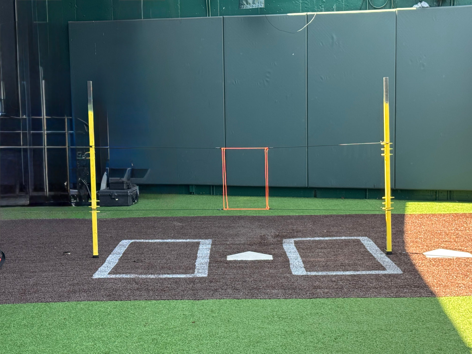 Physical strike zone in Royals bullpen