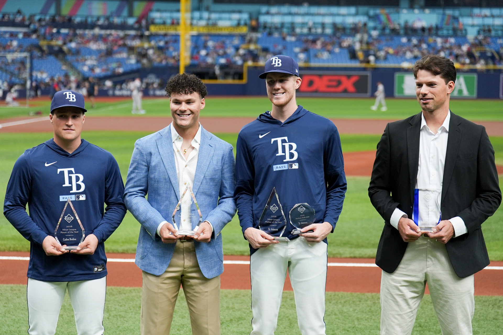 Theo Gillen, Caden Bodine, Ty Johnson and Aidan Haugh