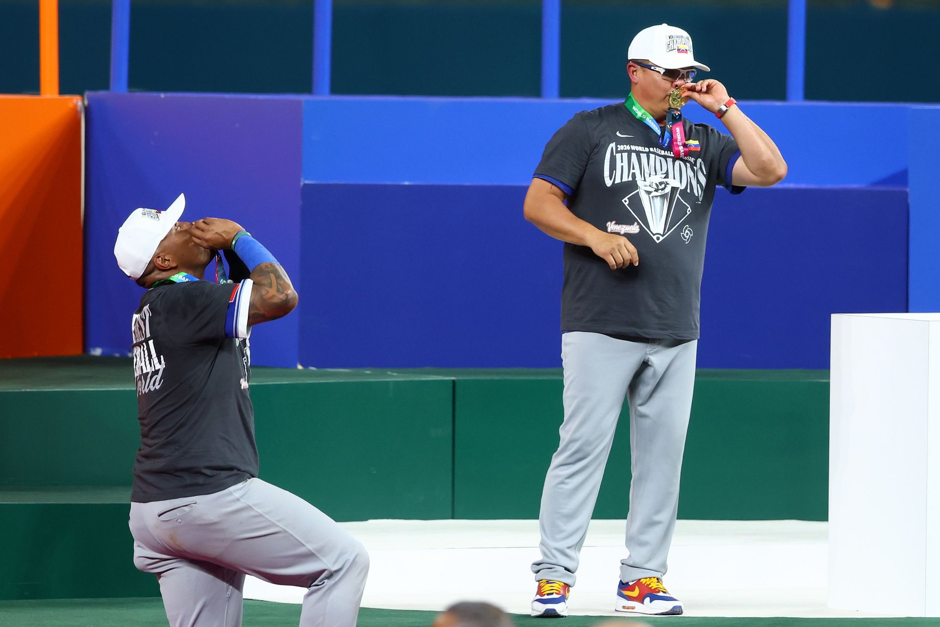 Salvador Perez and Omar López