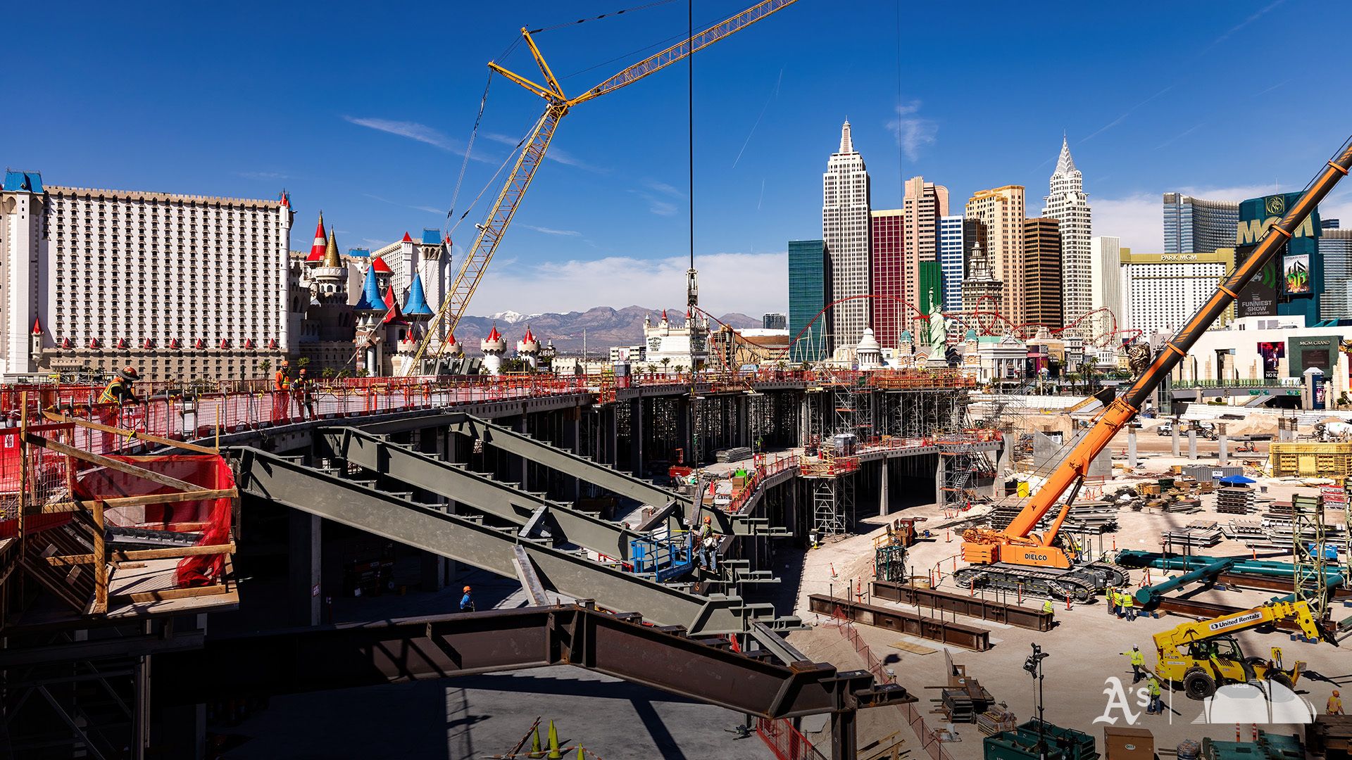 Construction on A's new Las Vegas ballpark