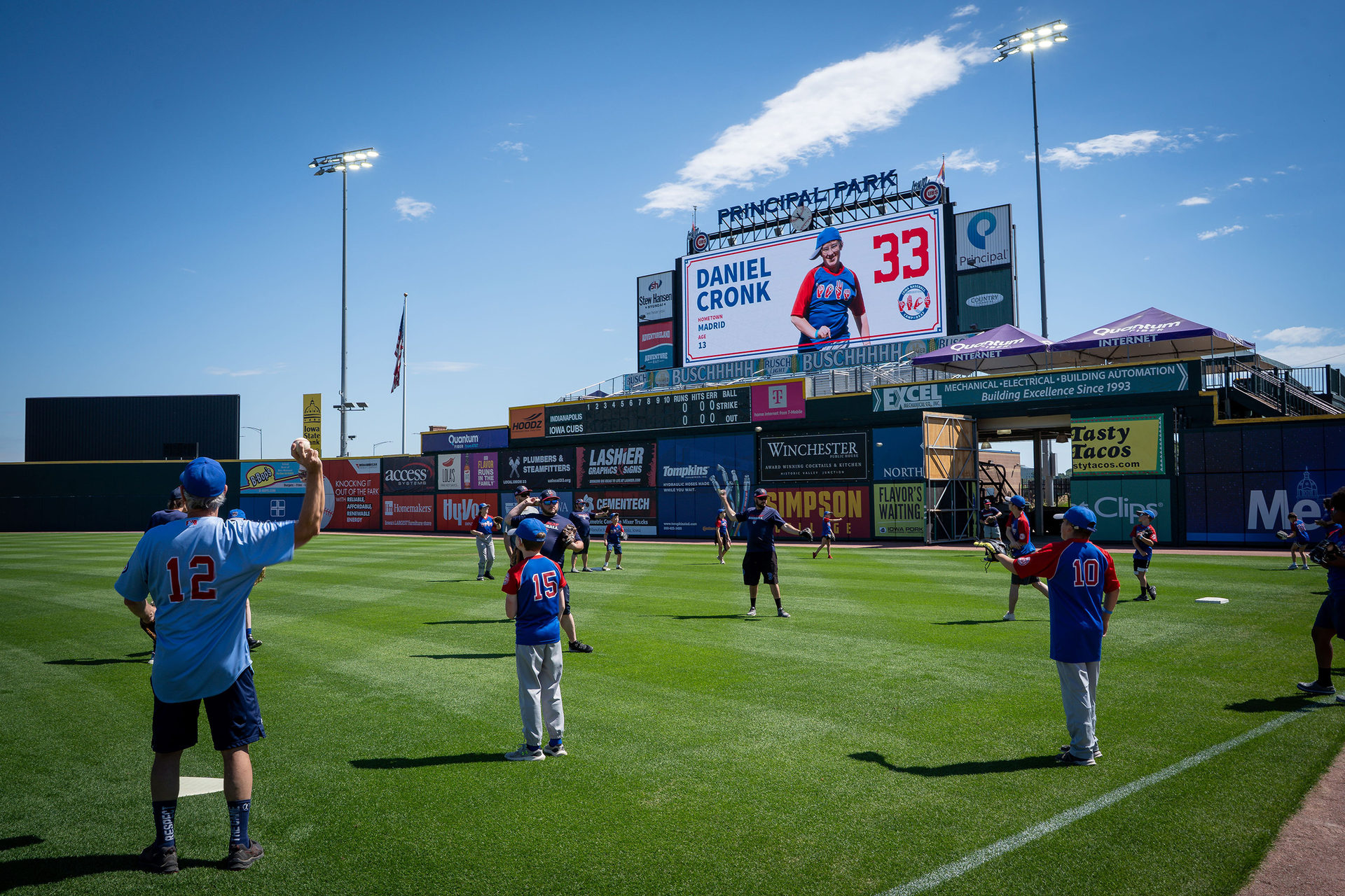 Community members at Principal Park