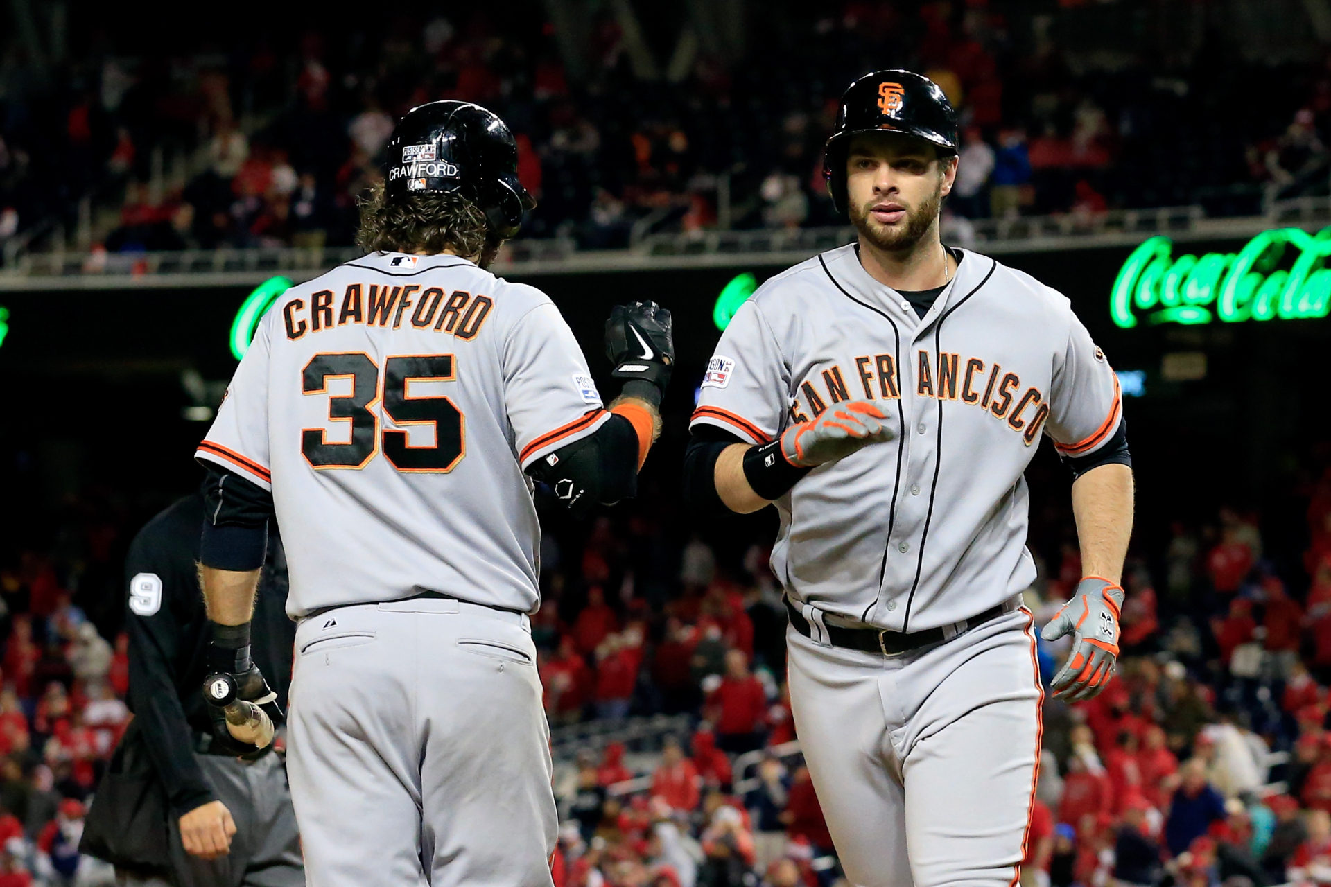 From L to R: Brandon Crawford, Brandon Belt