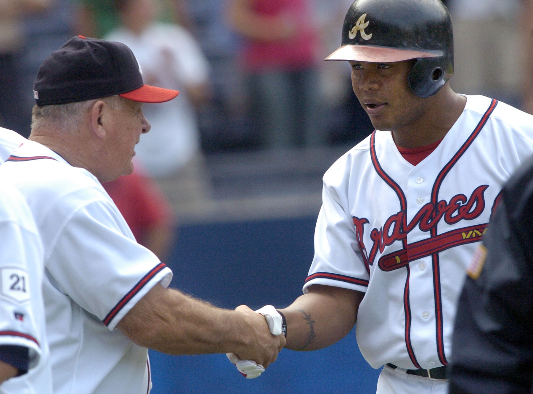 Andruw Jones and Bobby Cox