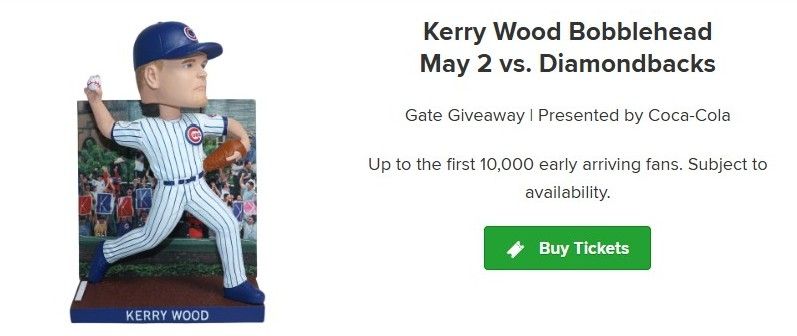 Kerry Wood bobblehead 