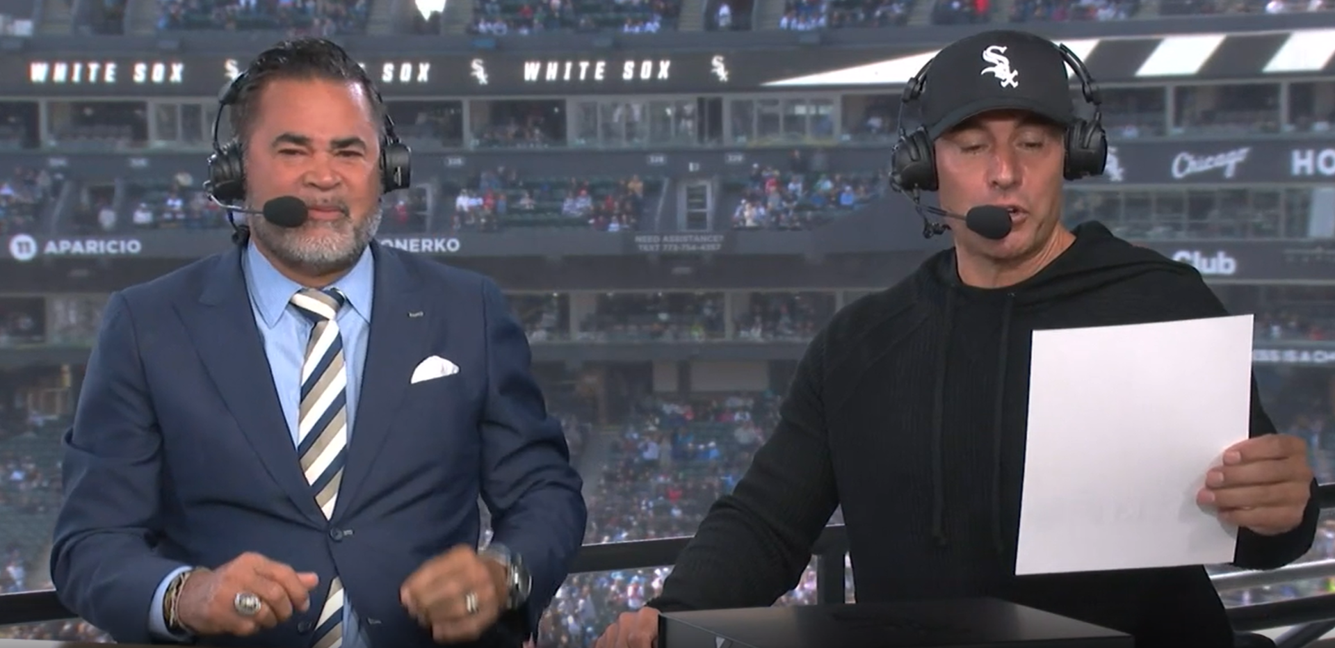 Ozzie Guillen and Scott Podsednik 