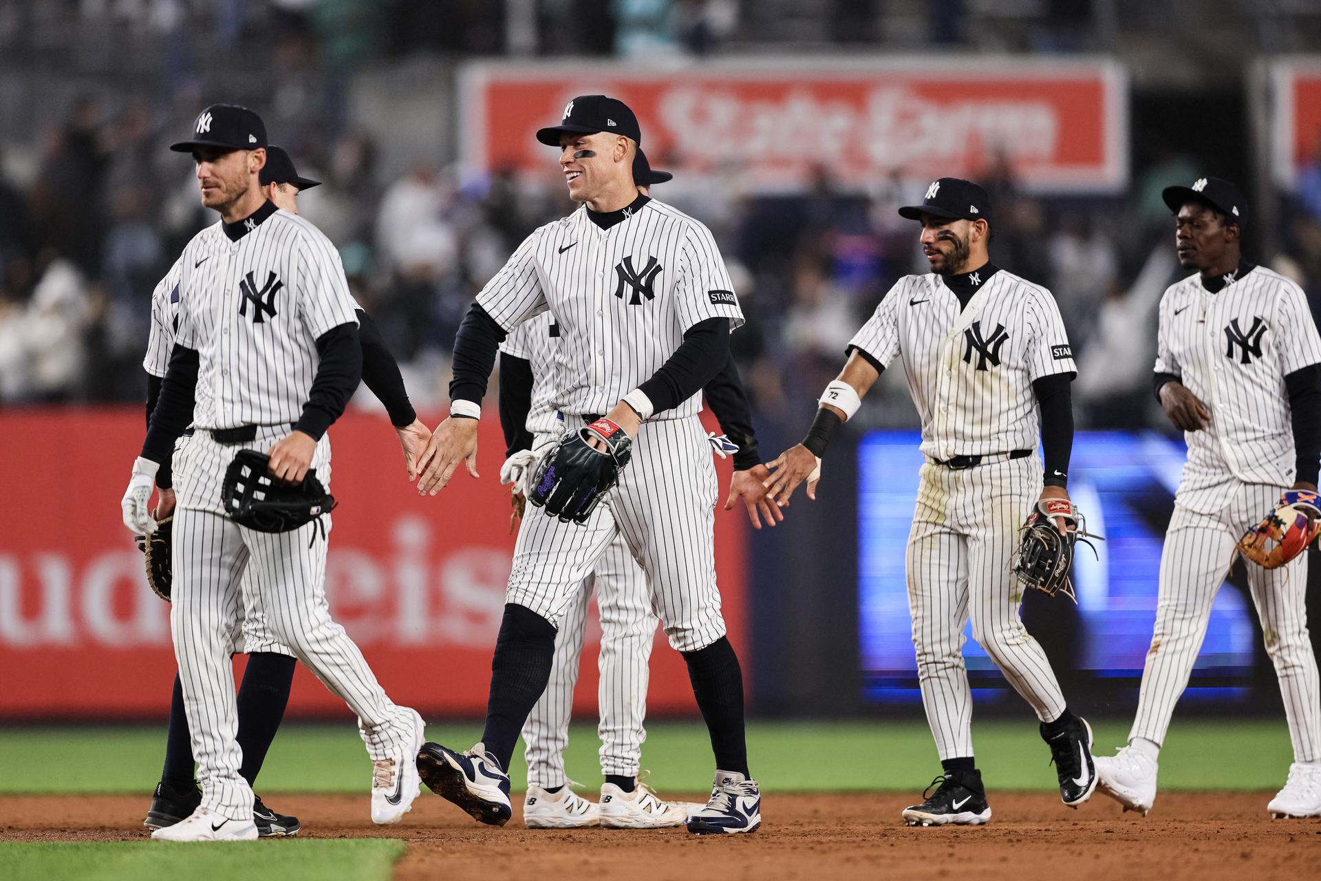Yankees celebrate win