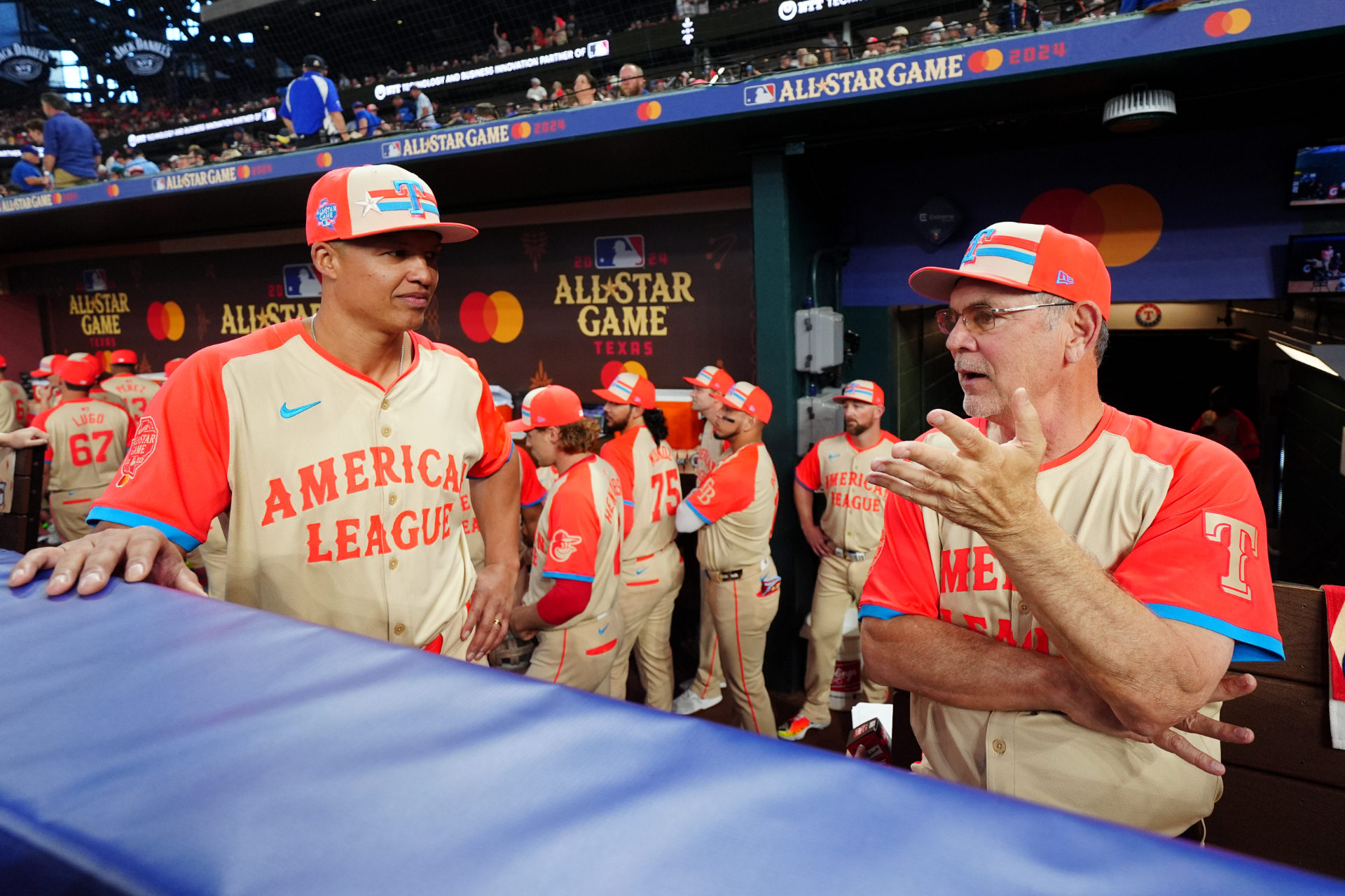 Will Venable and Bruce Bochy at the 2024 All-Star Game