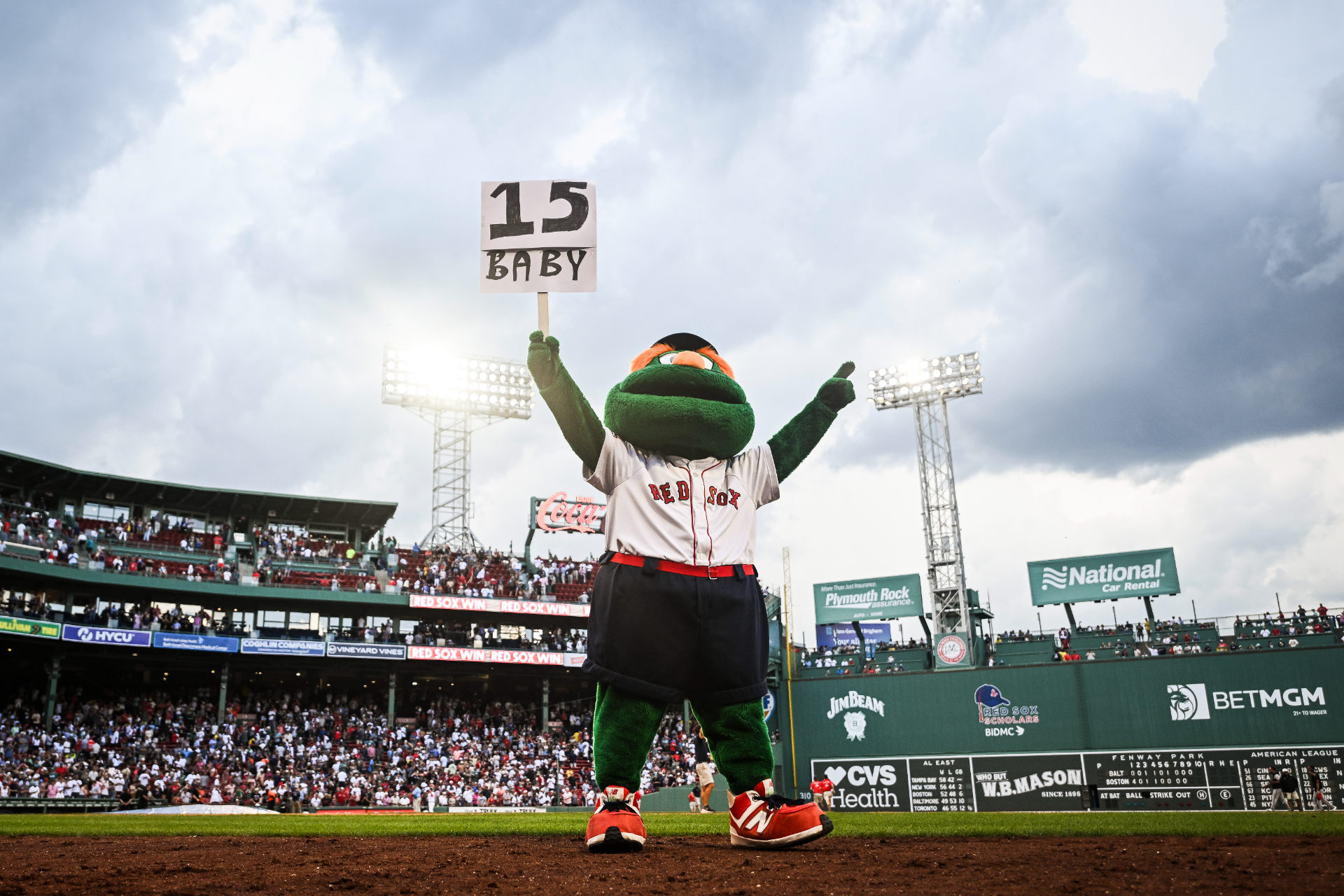Red Sox mascot Wally the Green Monster