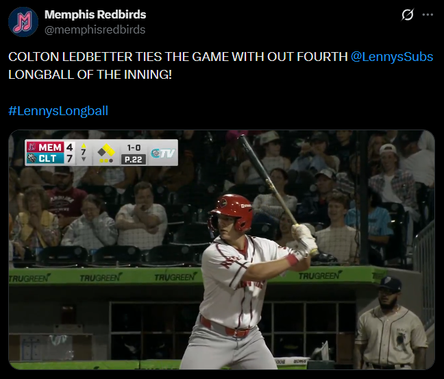 Memphis Redbirds X post