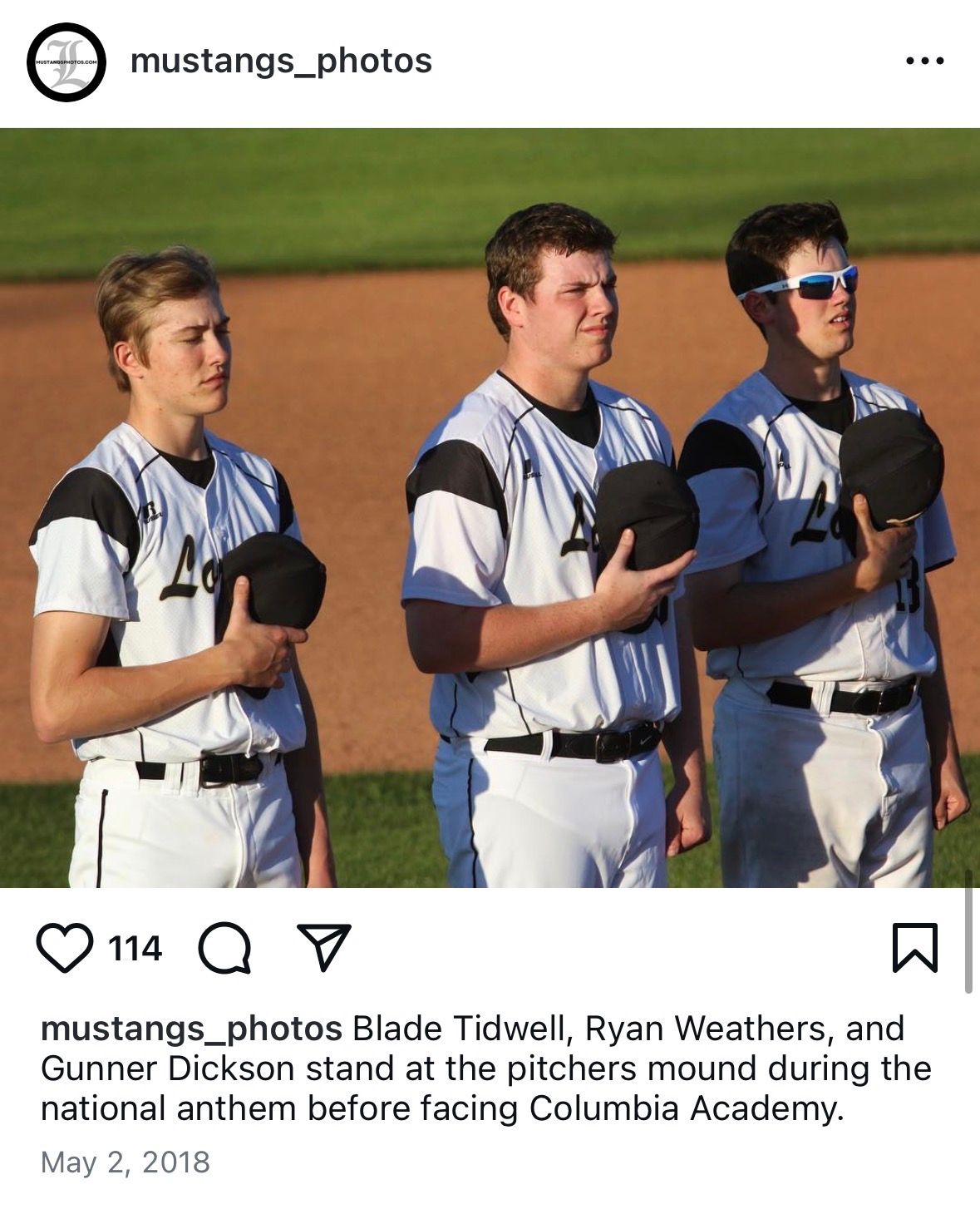 From L to R: Blade Tidwell, Ryan Weathers, Gunner Dickson