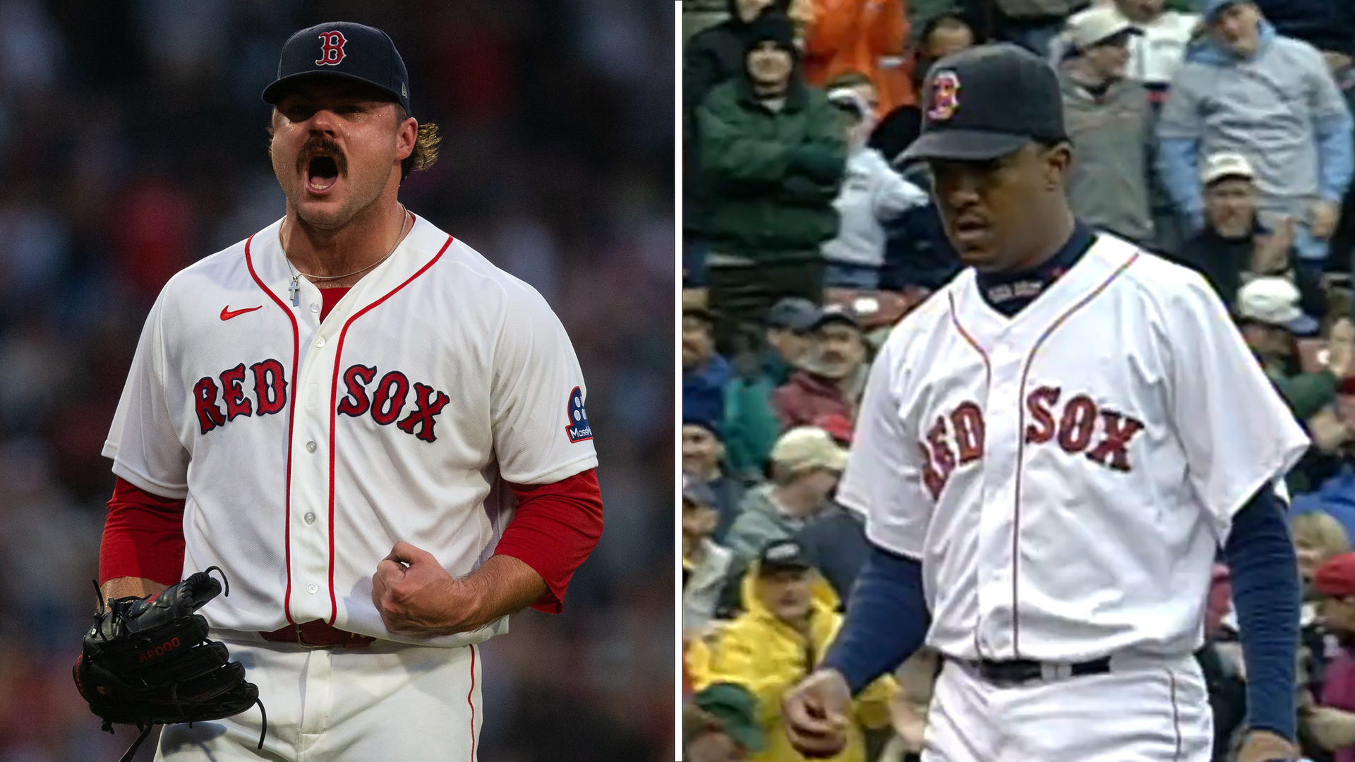 Payton Tolle and Pedro Martínez after their immaculate innings