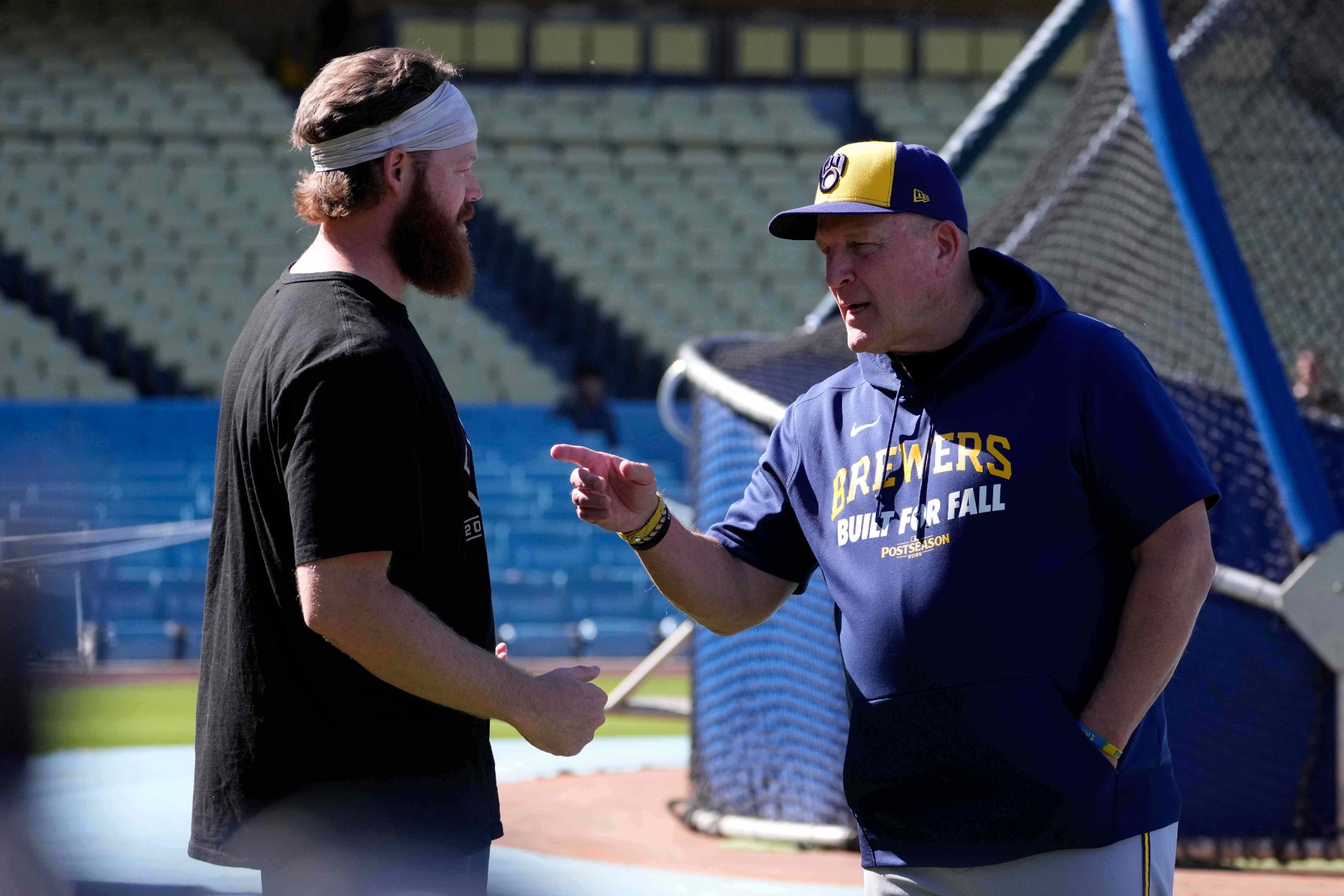 Brandon Woodruff and Pat Murphy