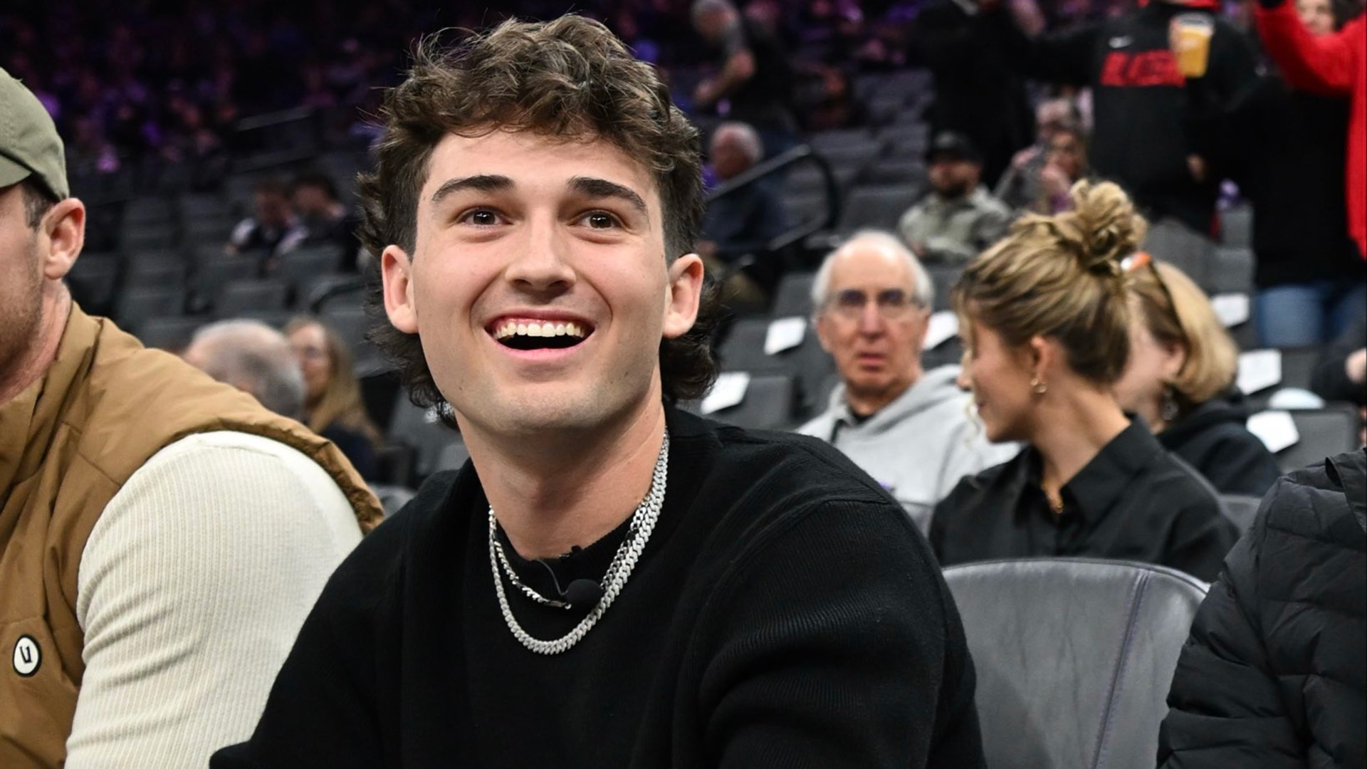 Jacob Wilson takes in a Sacramento Kings game