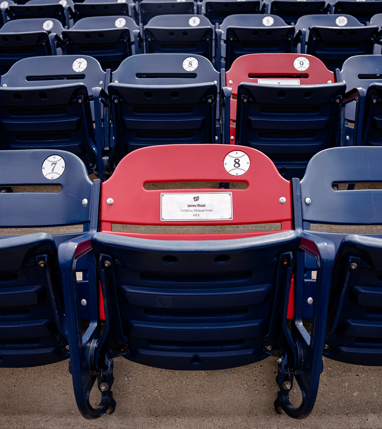 James Wood's home run marker