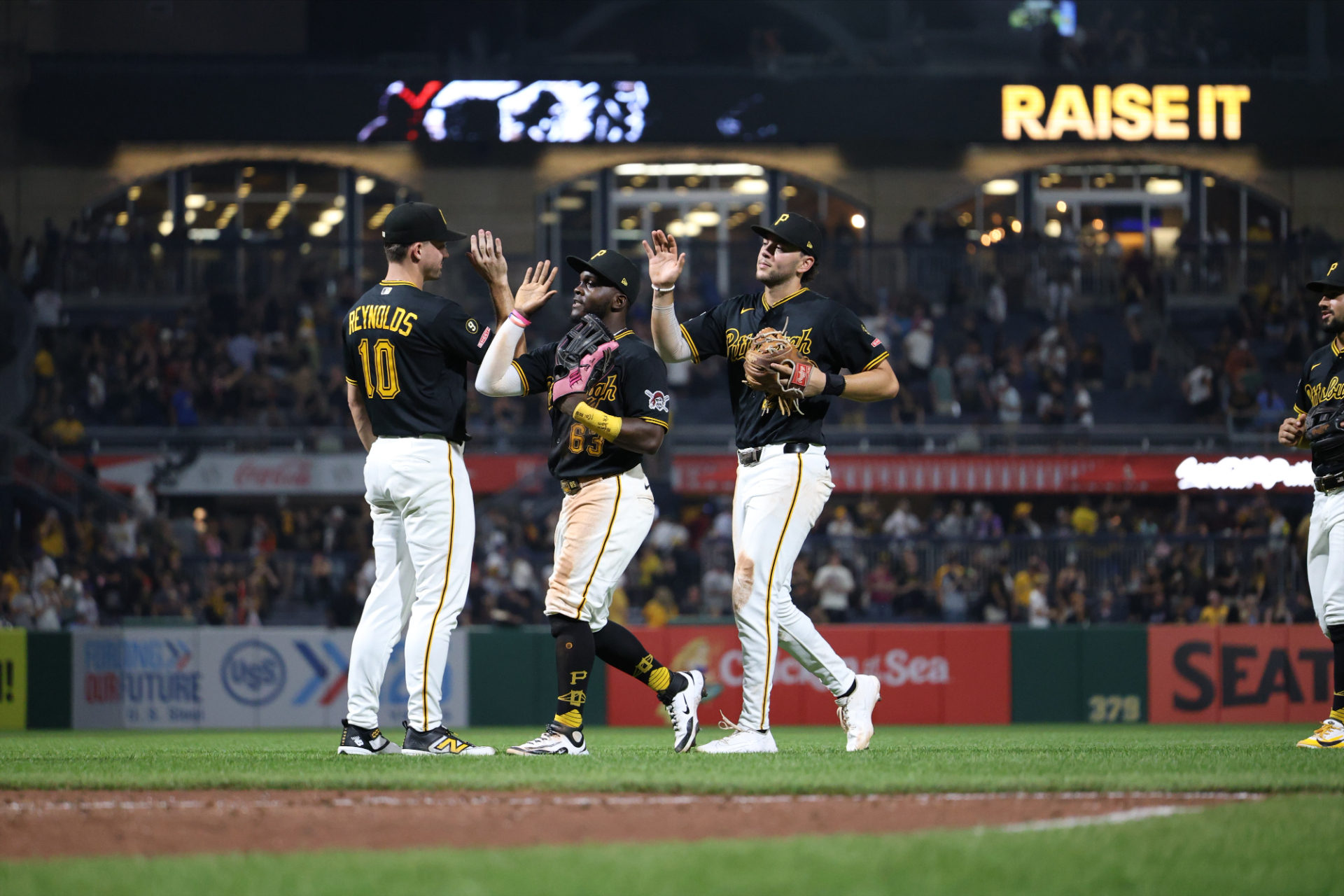 Pirates celebrate victory