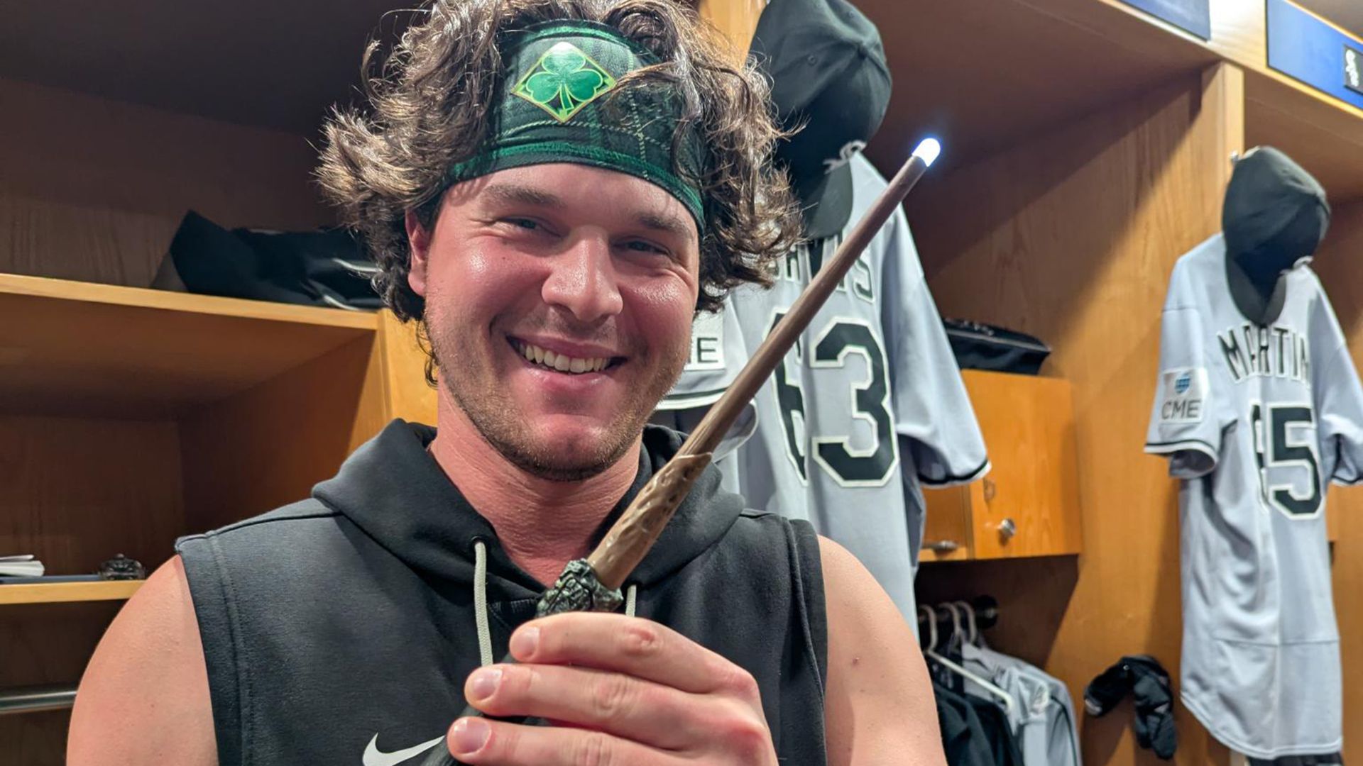 Mike Vasil with magic wand
