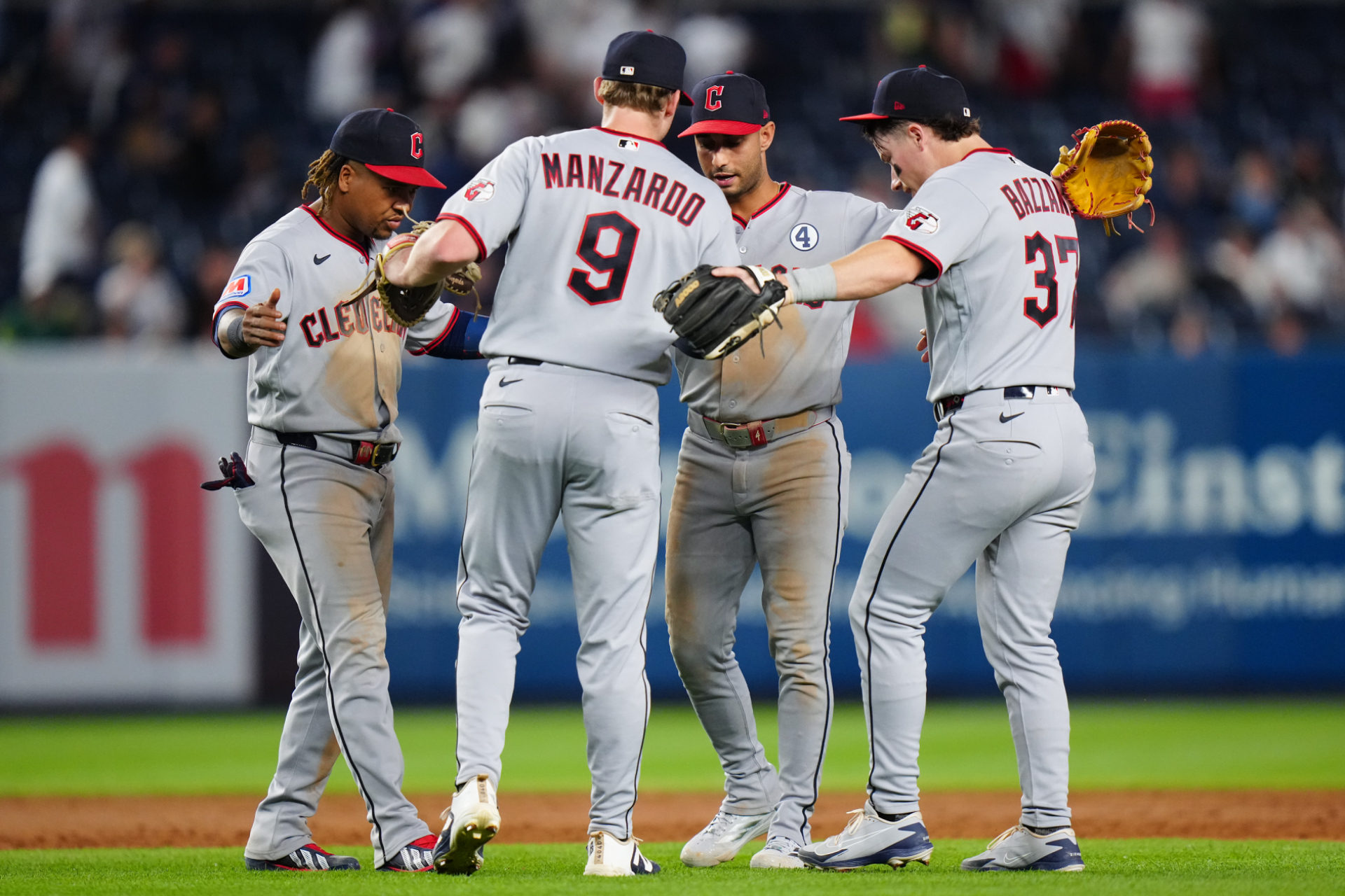 Guardians celebrating a win