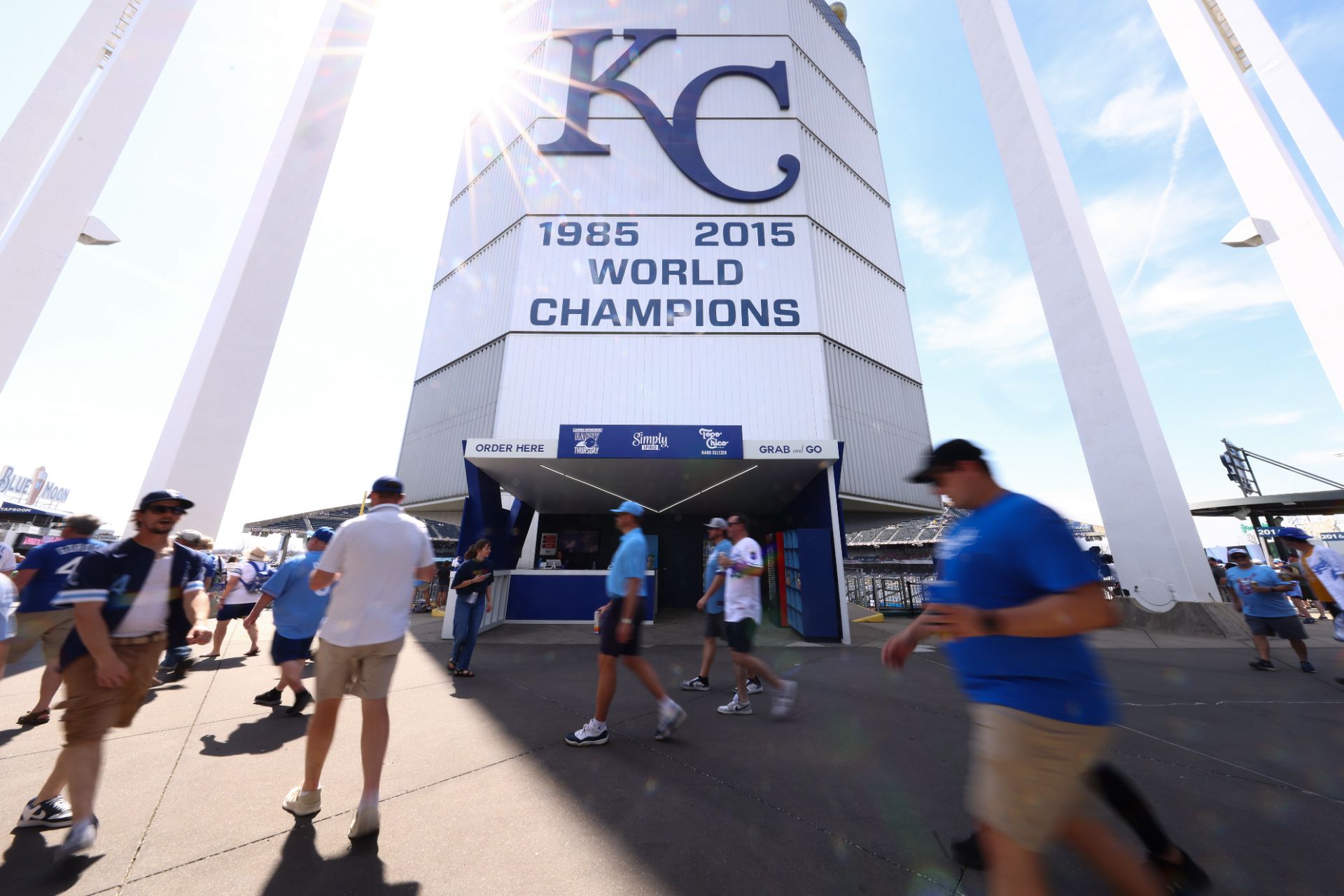 Kauffman Stadium before Royals' 2026 home opener
