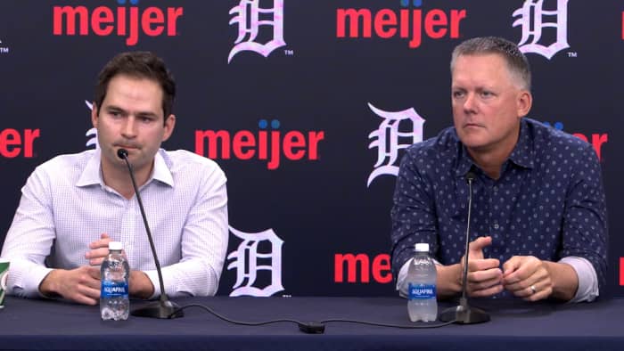 President of baseball operations Scott Harris and manager A.J. Hinch