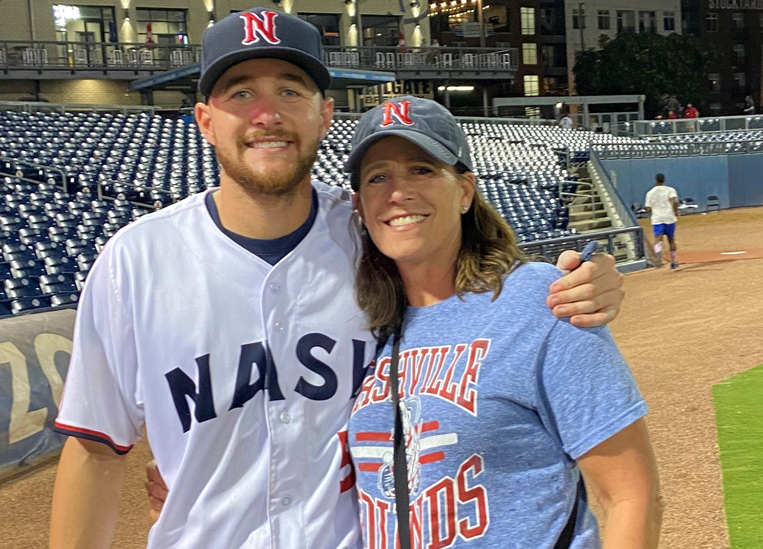 Brice Turang and mom, Carrie